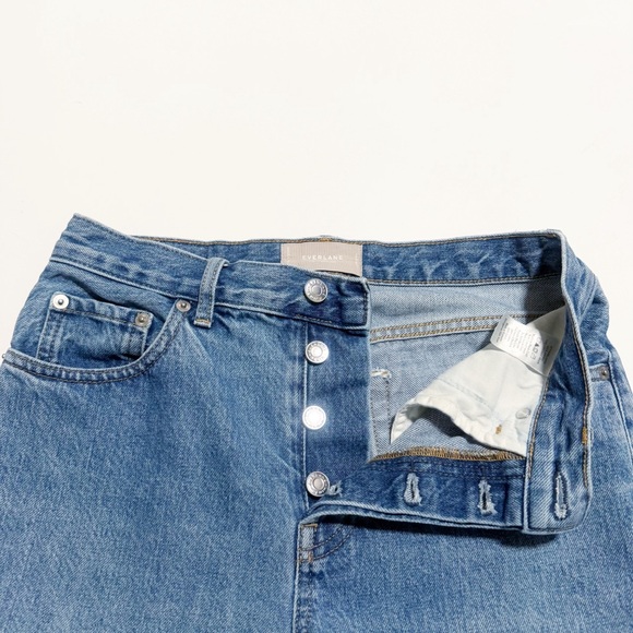 Everlane Buttonfly Cheeky Jeans Light Wash - Picture 5 of 11
